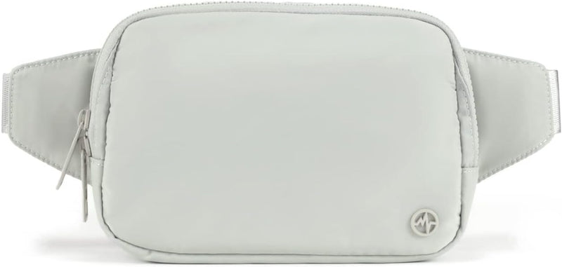 Large 2L Nylon Belt Bag with Adjustable Strap and Dual Compartments