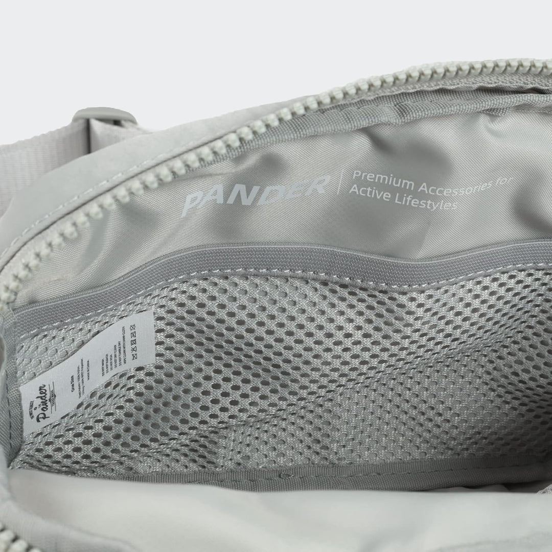 Large 2L Nylon Belt Bag with Adjustable Strap and Dual Compartments