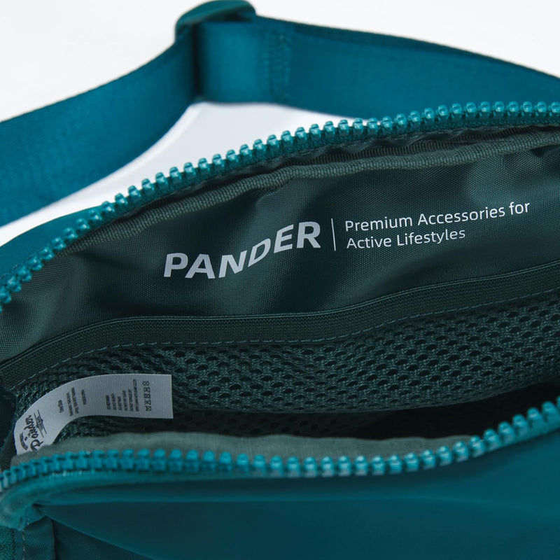 Large 2L Nylon Belt Bag with Adjustable Strap and Dual Compartments