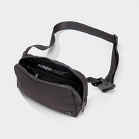 Large 2L Nylon Belt Bag with Adjustable Strap and Dual Compartments