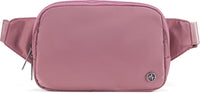 Large 2L Nylon Belt Bag with Adjustable Strap and Dual Compartments