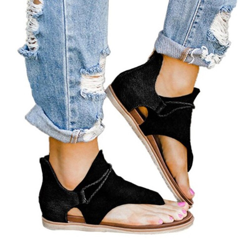 Panther Sandals – Stylish & Supportive Women's Summer Footwear-Black-6.0-State of Style