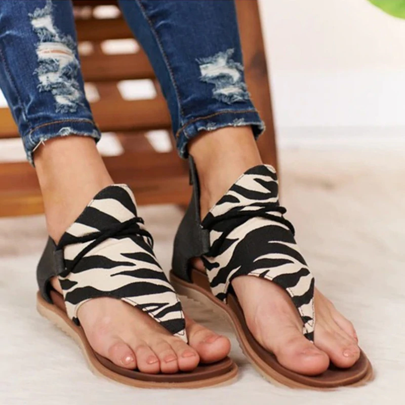 Panther Sandals – Stylish & Supportive Women's Summer Footwear-Zebra-6.0-State of Style