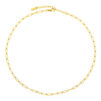 Paperclip Choker Necklace - Lina-Gold-State of Style