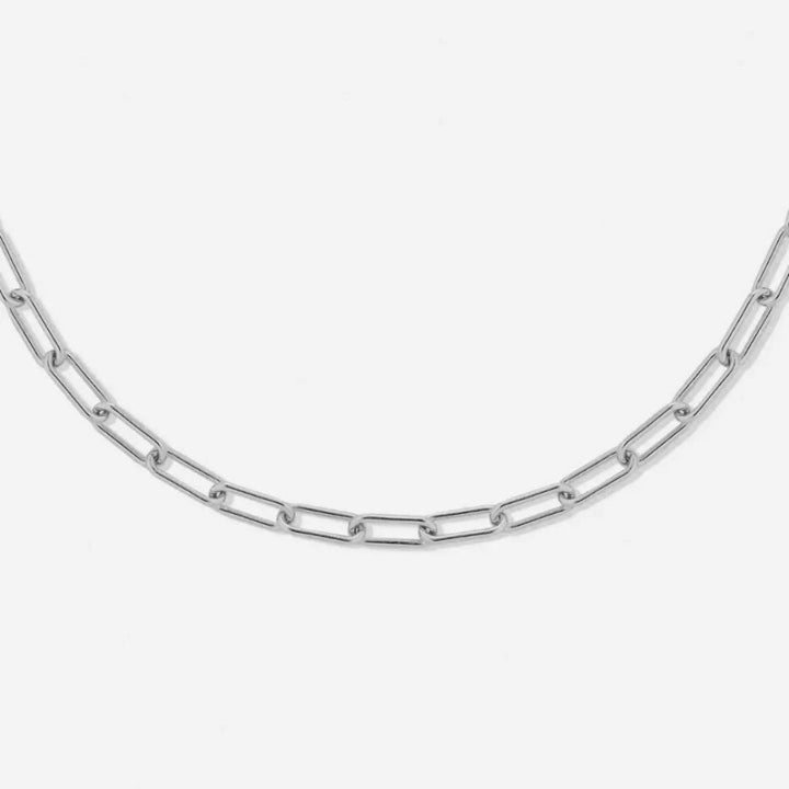 Paperclip Choker Necklace - Lina-Silver-State of Style
