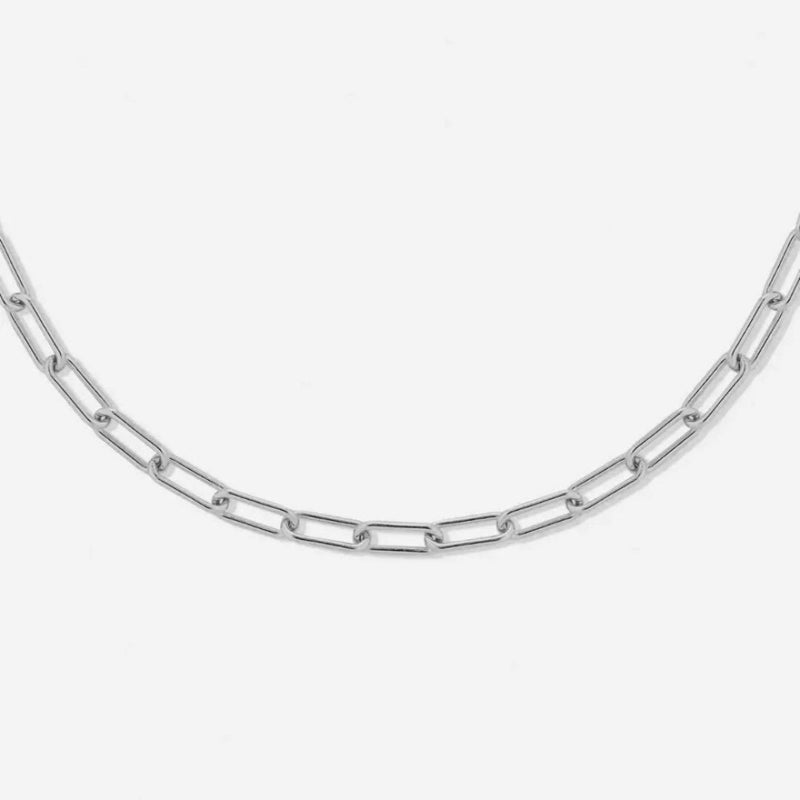 Paperclip Choker Necklace - Lina-Silver-State of Style