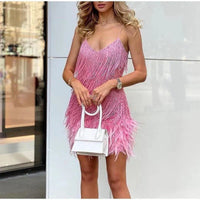 Party Dress for Stylish Occasions - Flamenco-Pink-S (32-34)-State of Style