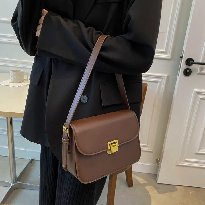 Paulina Traditional Bag – Chic & Versatile Crossbody Messenger Bag-Coffee-State of Style