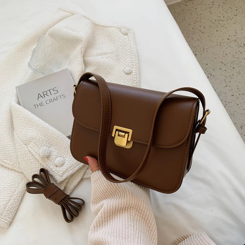 Paulina Traditional Bag – Chic & Versatile Crossbody Messenger Bag-Light Brown-State of Style