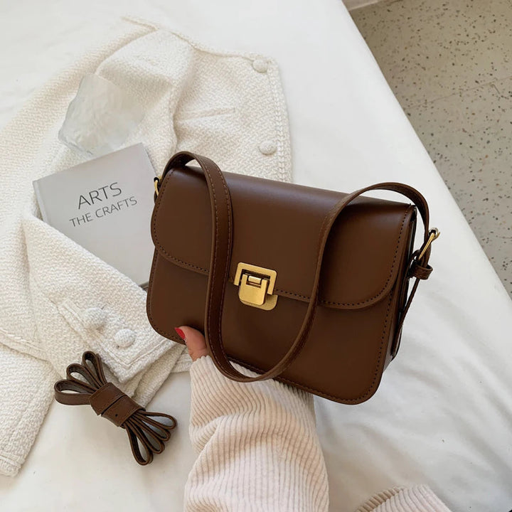 Paulina Traditional Bag – Chic & Versatile Crossbody Messenger Bag-Light Brown-State of Style
