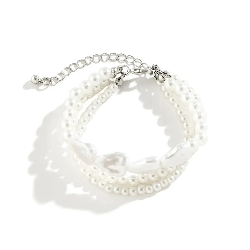 Pearl Elegance Layered Bracelet-State of Style
