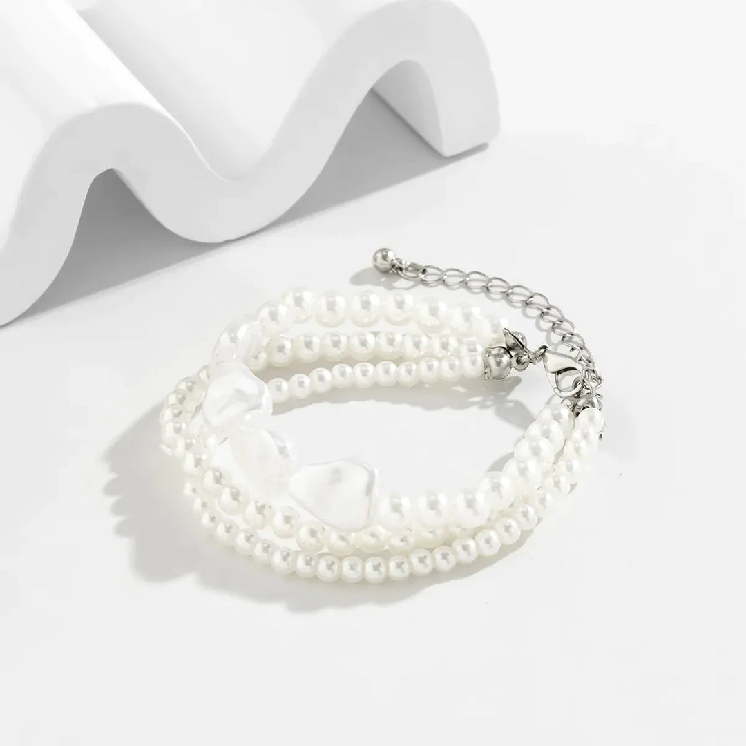 Pearl Elegance Layered Bracelet-State of Style