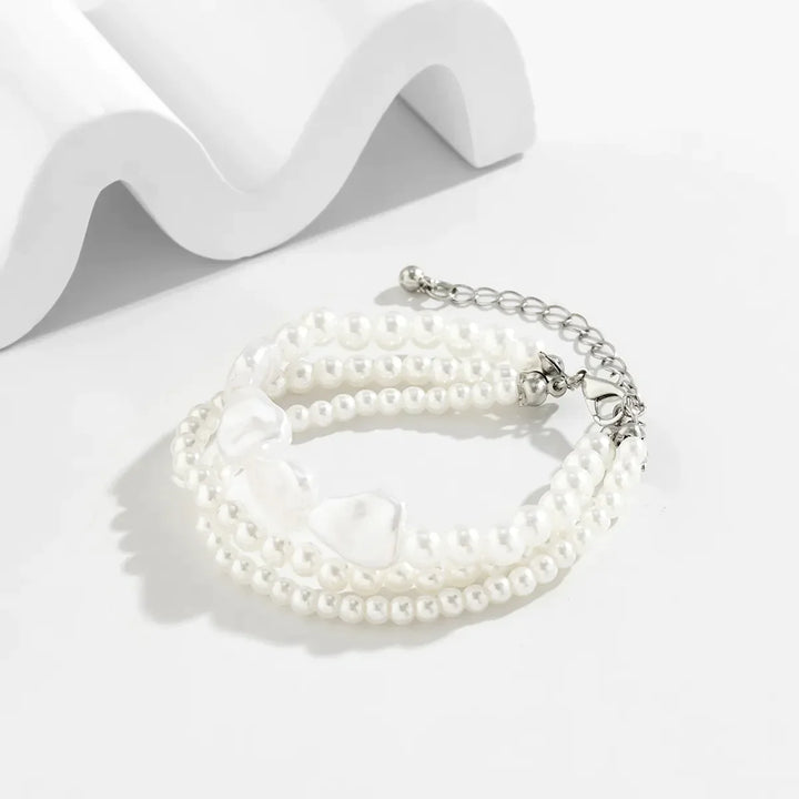 Pearl Elegance Layered Bracelet-State of Style