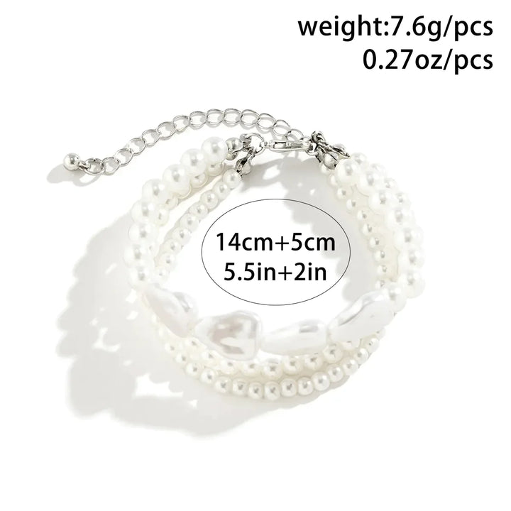 Pearl Elegance Layered Bracelet-State of Style