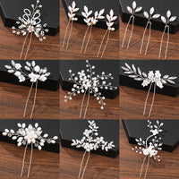 Pearl Flower Hair Clips – Elegant Bridal & Event Accessory-Light Gold-State of Style