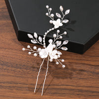 Pearl Flower Hair Clips – Elegant Bridal & Event Accessory-Light Gold-State of Style