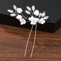 Pearl Flower Hair Clips – Elegant Bridal & Event Accessory-Light Gold-State of Style