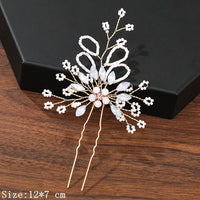 Pearl Flower Hair Clips – Elegant Bridal & Event Accessory-Light Gold-State of Style
