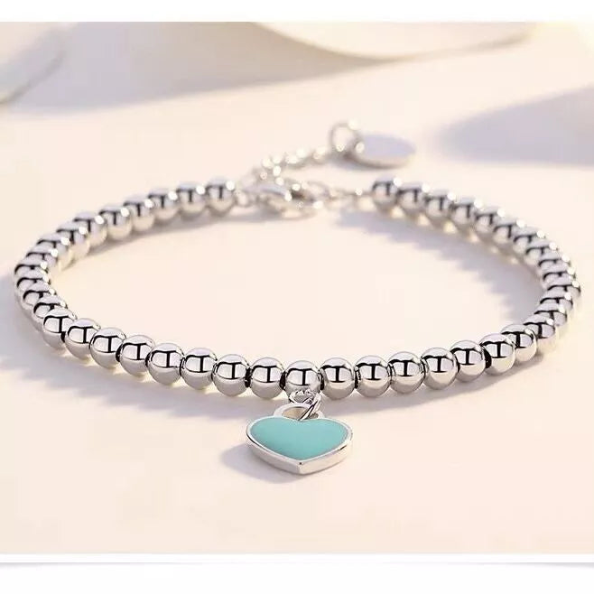 Pearl Heart Bracelet | Elegant and Romantic Jewellery-Blue-State of Style
