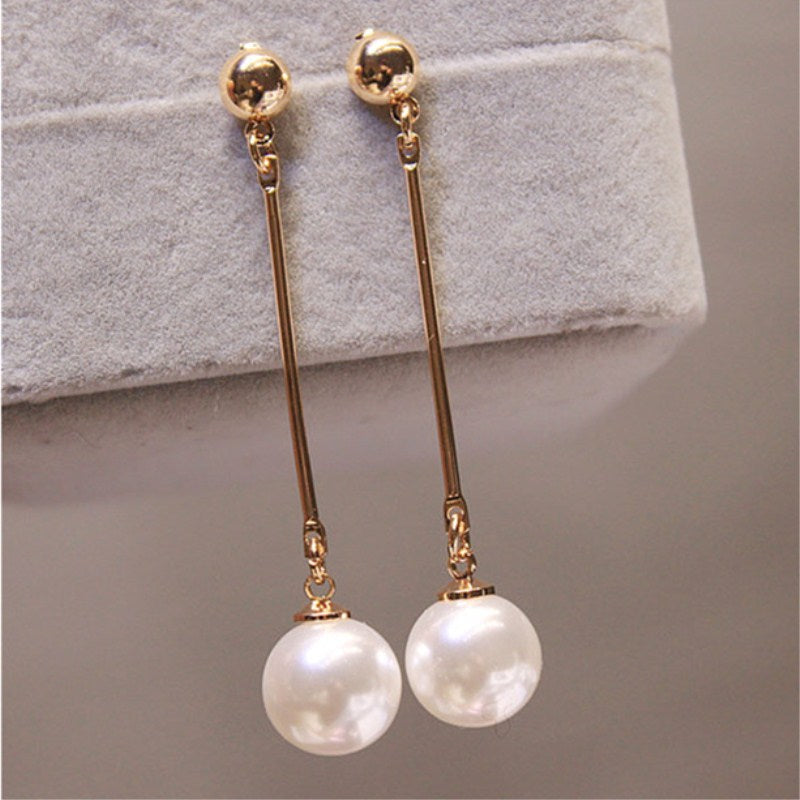 Pearl hoop earrings in Luxury Design - Selena-State of Style