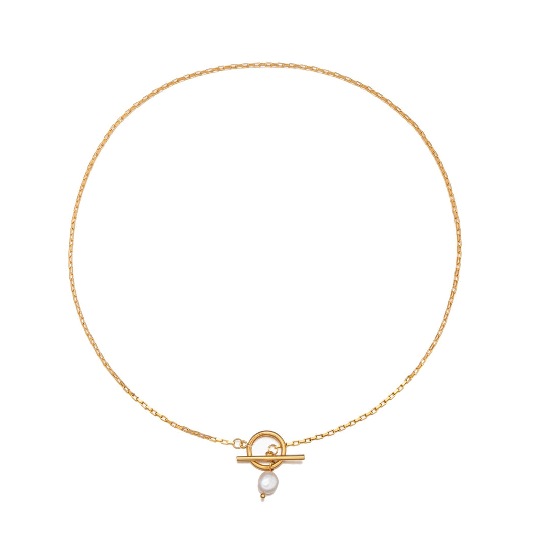 Pearl Necklace with Clasp - Lucía-State of Style