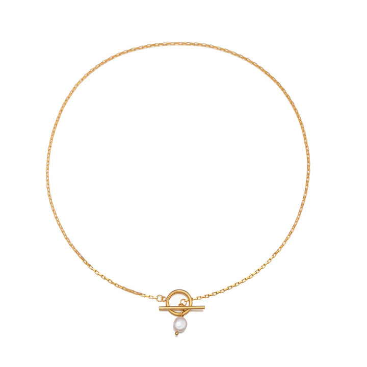 Pearl Necklace with Clasp - Lucía-State of Style