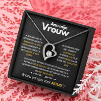 Pendant Necklace with Heart-Shaped Zirconia Stone - Ella-14k White Gold-Standard-State of Style
