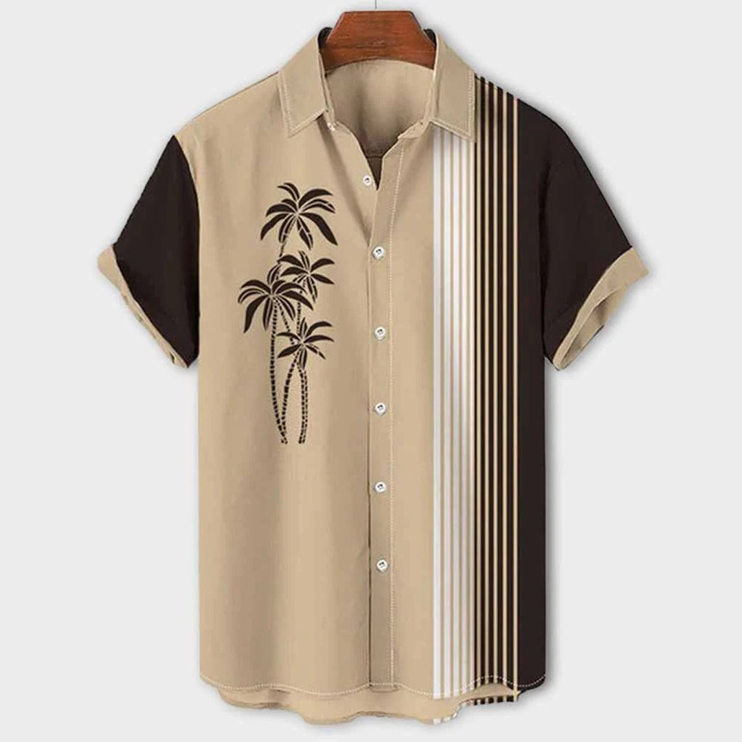 Percival | Classic Hawaiian Summer Shirt-Khaki-M-State of Style