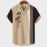 Percival | Classic Hawaiian Summer Shirt-Khaki-M-State of Style