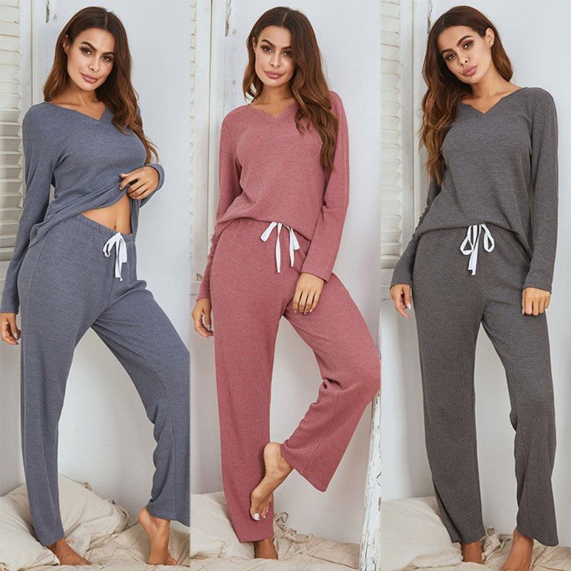 Perfect Comfortable Outfit | Linda Homesuit | Relaxed Loungewear Set-Blue-S-State of Style