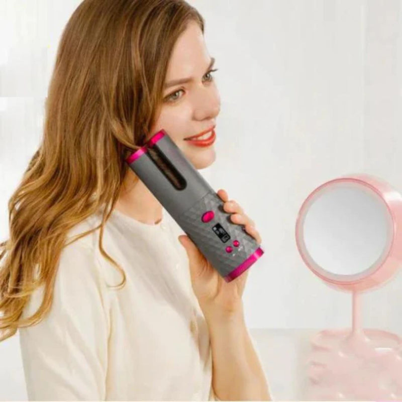 PerfectCurl Automatic Curling Wand | Cordless & Rechargeable-Grey-State of Style