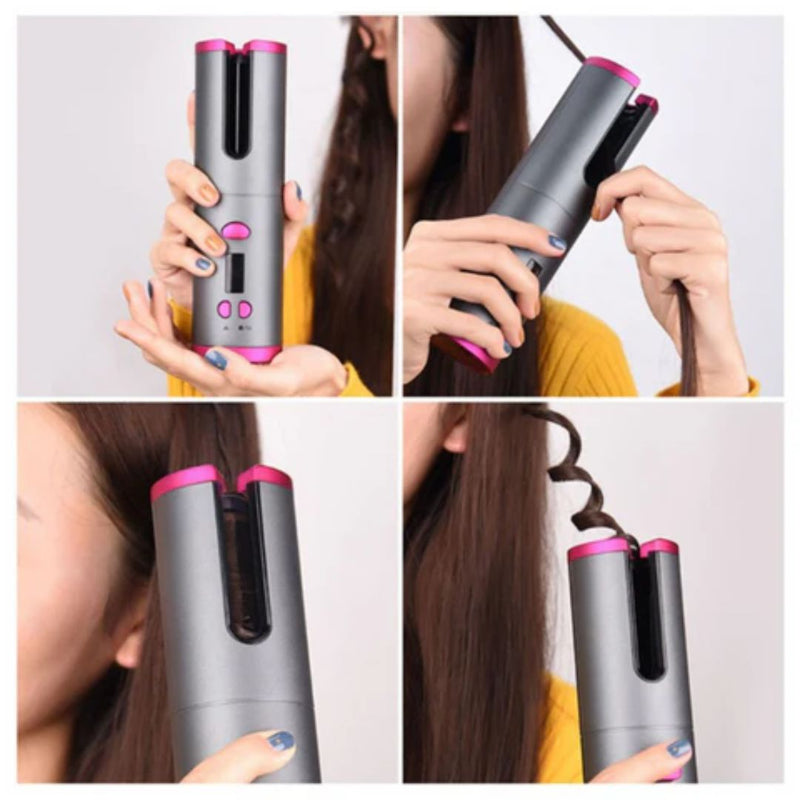 PerfectCurl Automatic Curling Wand | Cordless & Rechargeable-Grey-State of Style