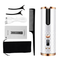 PerfectCurl Automatic Curling Wand | Cordless & Rechargeable-White-State of Style