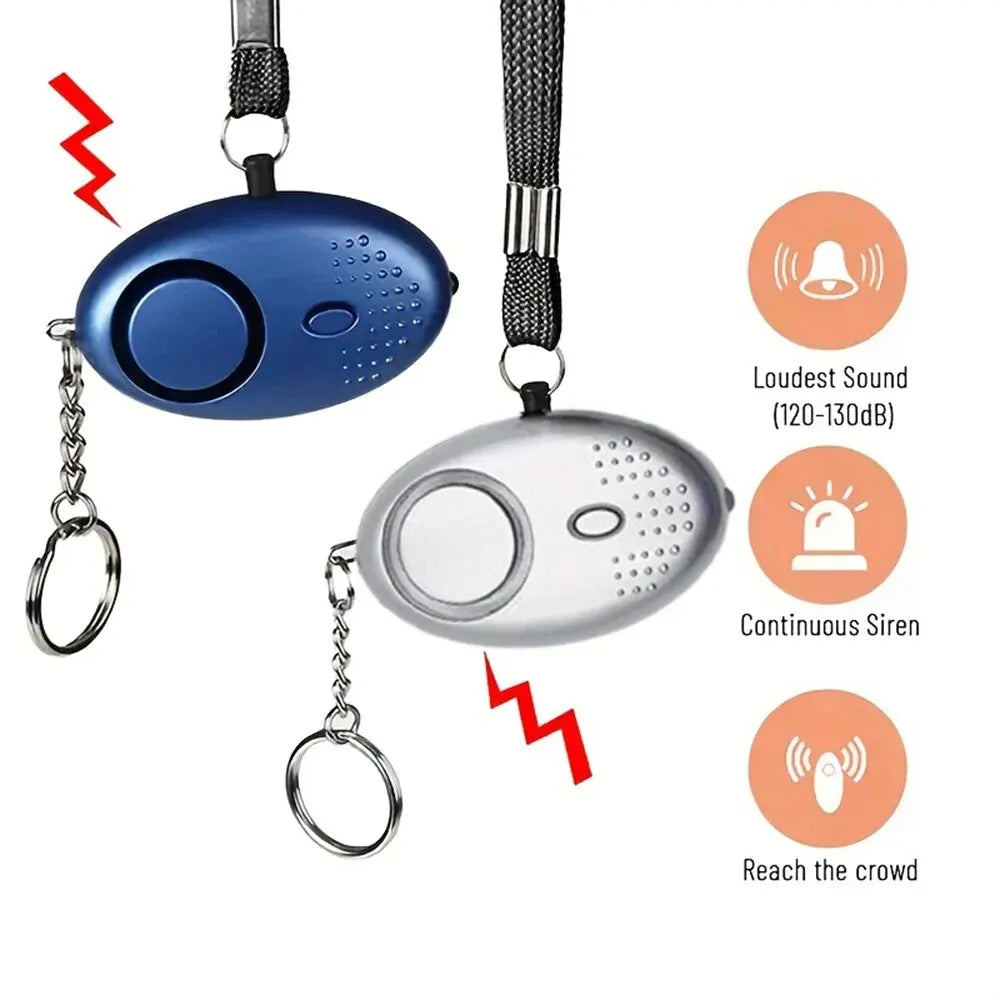 Personal Safety Alarm with LED Light (130 dB) - SafeSound-Purple-State of Style