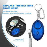 Personal Safety Alarm with LED Light (130 dB) - SafeSound-Purple-State of Style