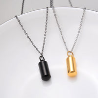 Personalised Ashes Memorial Necklace | Custom Urn Pendant Jewellery-Black Pistol-State of Style
