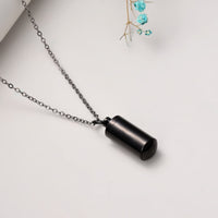 Personalised Ashes Memorial Necklace | Custom Urn Pendant Jewellery-Black Pistol-State of Style