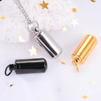 Personalised Ashes Memorial Necklace | Custom Urn Pendant Jewellery-Black Pistol-State of Style