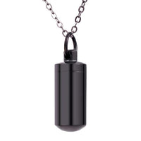 Personalised Ashes Memorial Necklace | Custom Urn Pendant Jewellery-Black Pistol-State of Style
