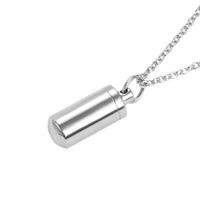Personalised Ashes Memorial Necklace | Custom Urn Pendant Jewellery-Silver-State of Style