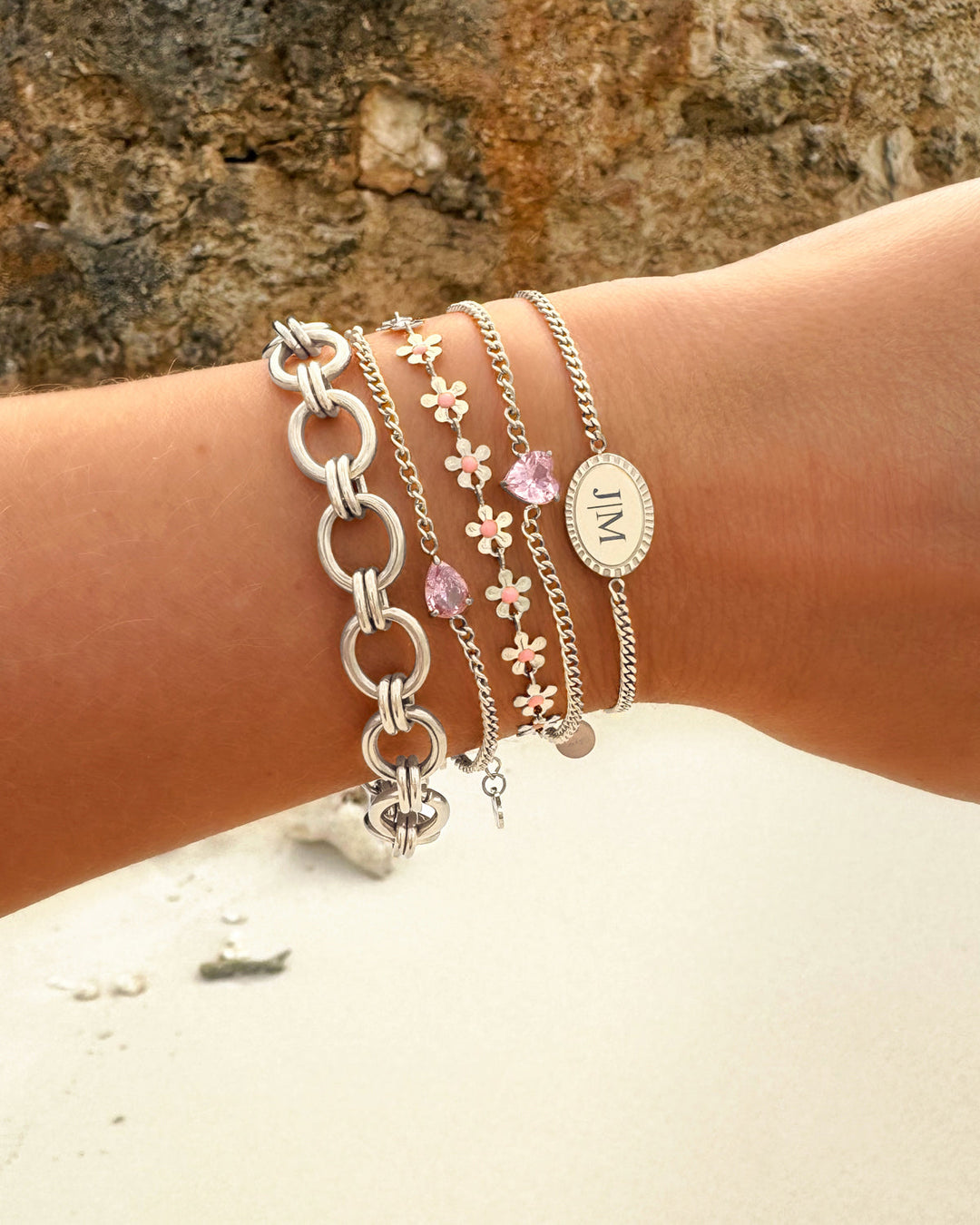 Personalised Heart Birthstone Bracelet | Custom Jewellery Gift-Gold-plated-January-State of Style