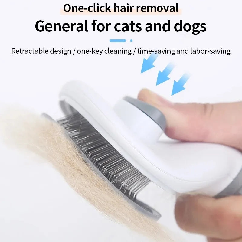 PET CARE BRUSH - SELF-CLEANING COMB FOR DOGS AND CATS-Grey-State of Style