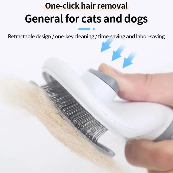 PET CARE BRUSH - SELF-CLEANING COMB FOR DOGS AND CATS-Grey-State of Style