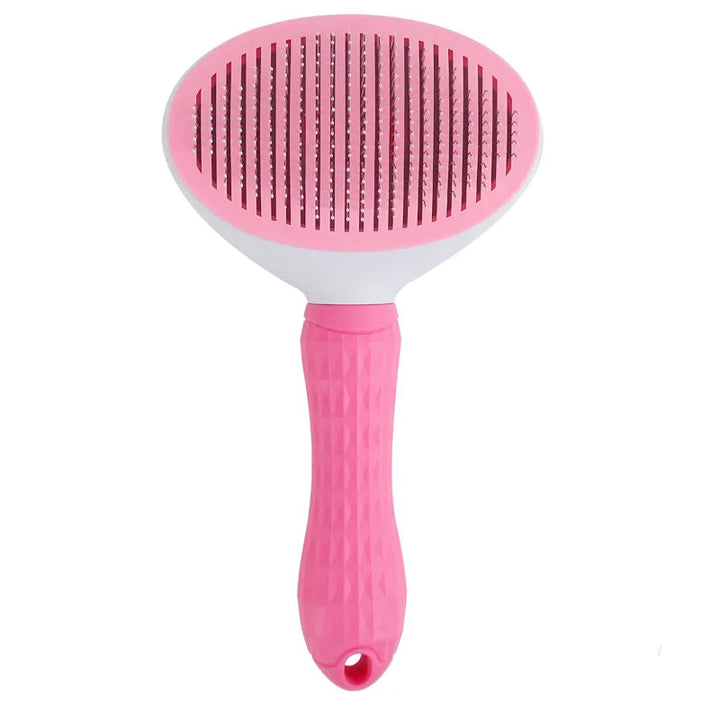 PET CARE BRUSH - SELF-CLEANING COMB FOR DOGS AND CATS-Pink-State of Style