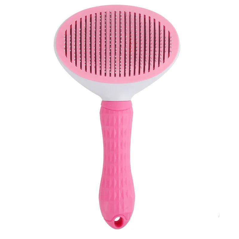 PET CARE BRUSH - SELF-CLEANING COMB FOR DOGS AND CATS-Pink-State of Style