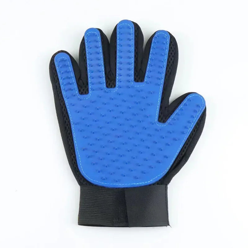 PET GROOMING GLOVE - SOFT AND EFFICIENT HAIR REMOVER FOR DOGS AND CATS-Blue-State of Style