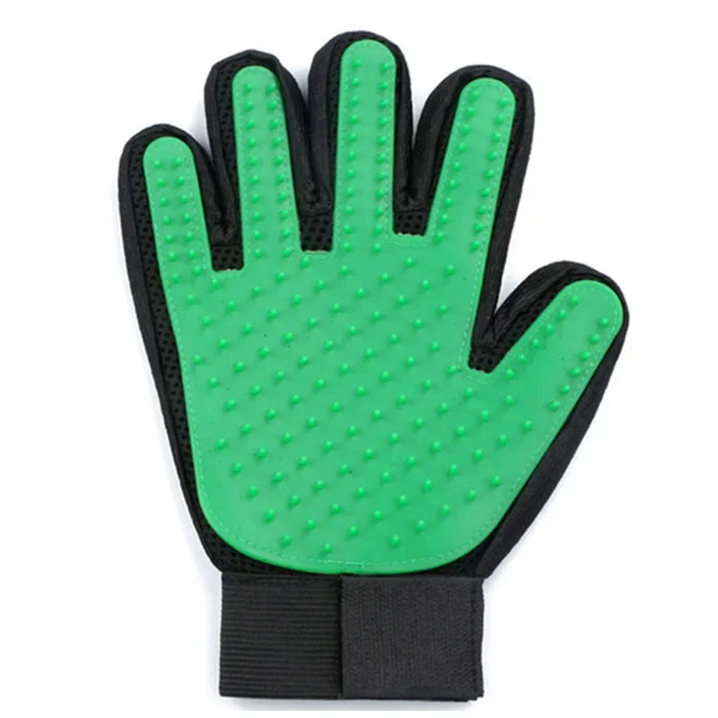 PET GROOMING GLOVE - SOFT AND EFFICIENT HAIR REMOVER FOR DOGS AND CATS-Green-State of Style