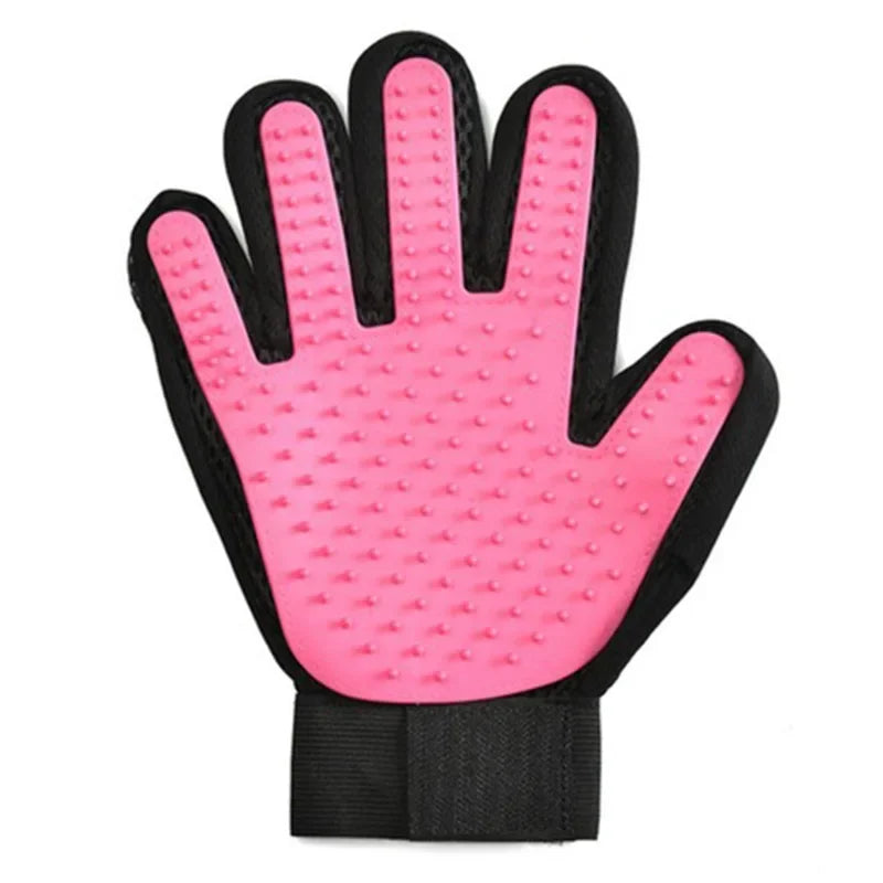 PET GROOMING GLOVE - SOFT AND EFFICIENT HAIR REMOVER FOR DOGS AND CATS-Pink-State of Style