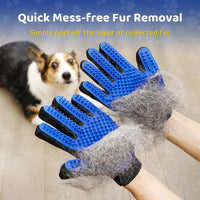 PET GROOMING GLOVE - SOFT AND EFFICIENT HAIR REMOVER FOR DOGS AND CATS-Pink-State of Style