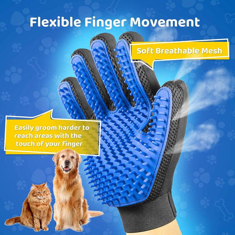 PET GROOMING GLOVE - SOFT AND EFFICIENT HAIR REMOVER FOR DOGS AND CATS-Pink-State of Style